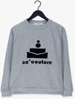 Grijze CO'COUTURE Sweater CLUB FLOC SWEAT