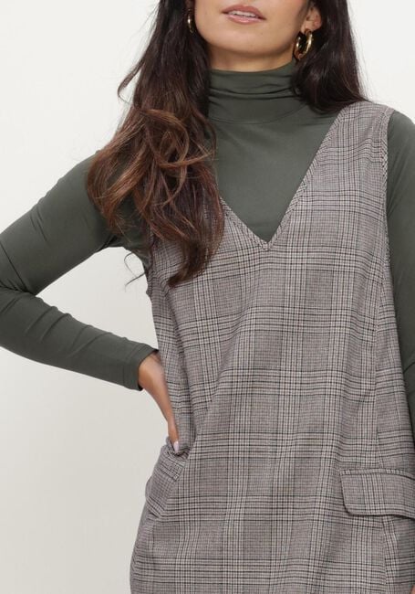 Bruine Y.A.S. Mini jurk YASDAKOTA SL WIDE SPENCER DRESS - large