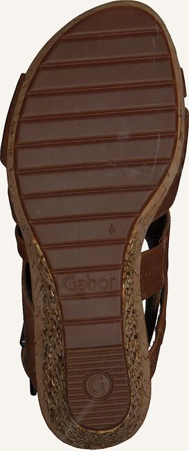 Bruine GABOR Platte sandalen 822 Bruine GABOR Platte sandalen 822 - large