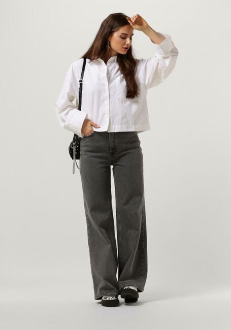 Lichtgrijze SELECTED WOMEN Wide jeans SLFELOISE HW WIDE LIGHT GREY JEANS Lichtgrijze SELECTED WOMEN Wide jeans SLFELOISE HW WIDE LIGHT GREY JEANS - large