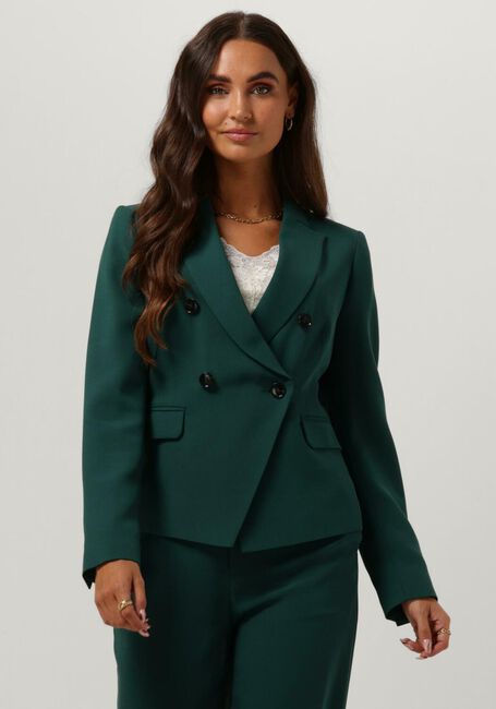 Groene VANILIA Blazer CREPE DOUBLE BREASTED - large