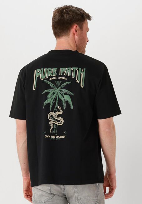 Zwarte PURE PATH T-shirt LOOSE FIT CREWNECK SS T-SHIRTS - large