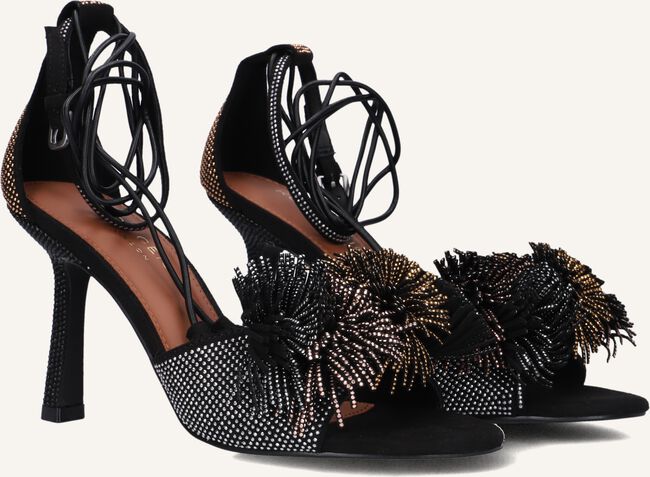 Zwarte KURT GEIGER LONDON Sandalen met hak POM POM ANKLE TIE Zwarte KURT GEIGER LONDON Sandalen met hak POM POM ANKLE TIE - large