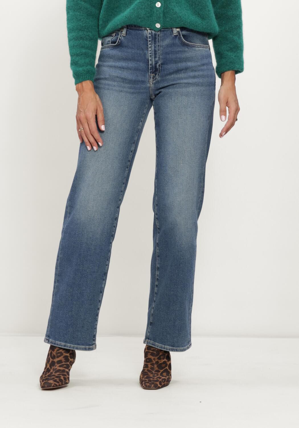 Blauwe 7 FOR ALL MANKIND Straight leg jeans STOVEPIPE STRAIGHT TIDE BREAK - large