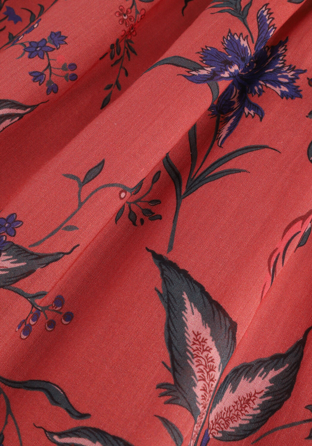 Rode IDANO Midi jurk PACOME - large