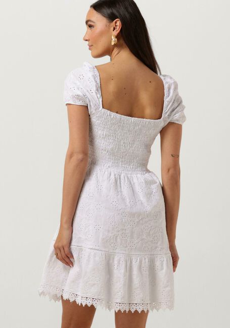 Witte GUESS Mini jurk SS CLIO FLARE MIDI DRESS - large