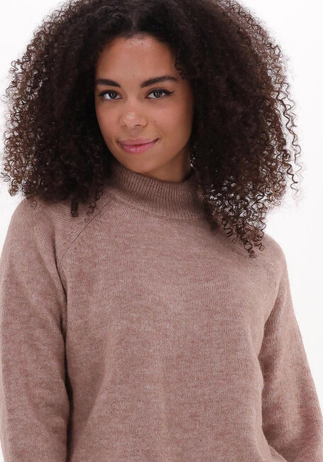 Camel SELECTED FEMME Trui LULU LS KNIT HIGH NECK B - large
