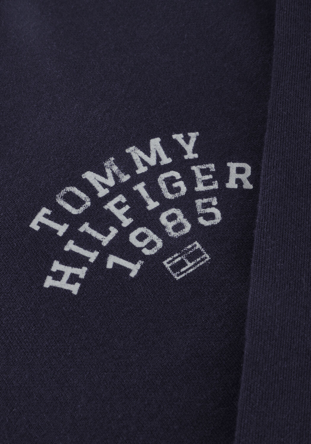 Donkerblauwe TOMMY HILFIGER Sweater HILFIGER ARCH STAND COLLAR ZIP - large