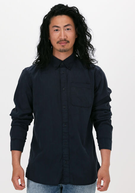Donkerblauwe SELECTED HOMME Casual overhemd REGRICK-SOFT SHIRT - large