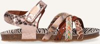 Bruine RED-RAG Platte sandalen 19272 - medium