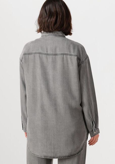 Grijze OBJECT Blouses OBJFRAME L/S LO SHIRT - large