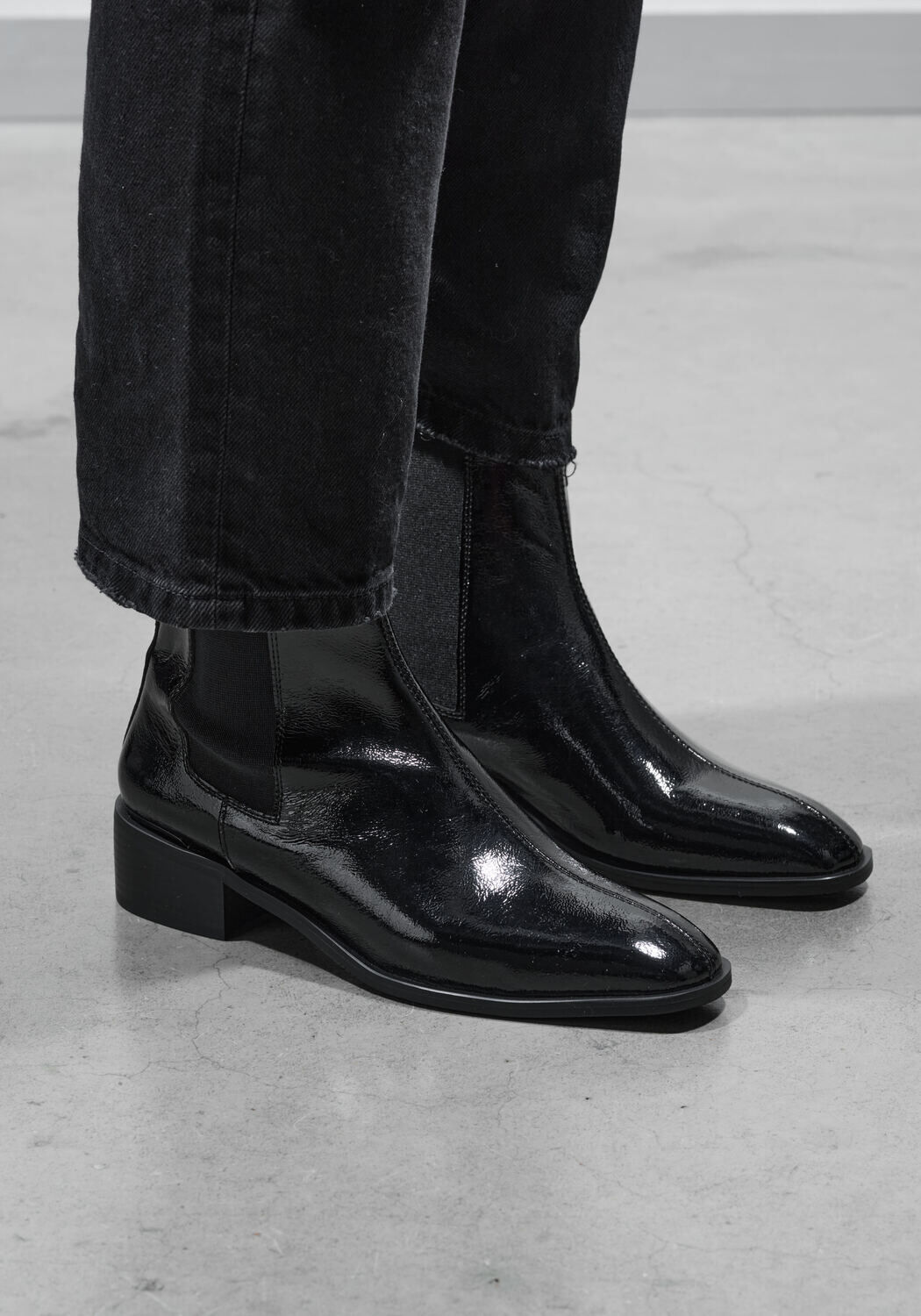 Zwarte STEFANO LAURAN Chelsea boots BOTIN PLANO - medium