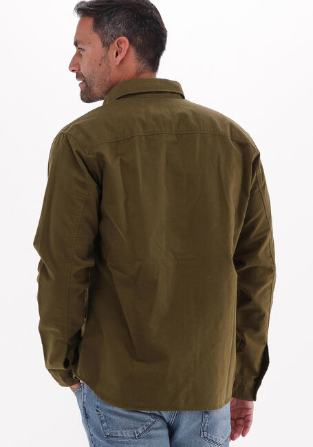 Olijf SELECTED HOMME Overshirt REGSCOT CHECK SHIRT - large