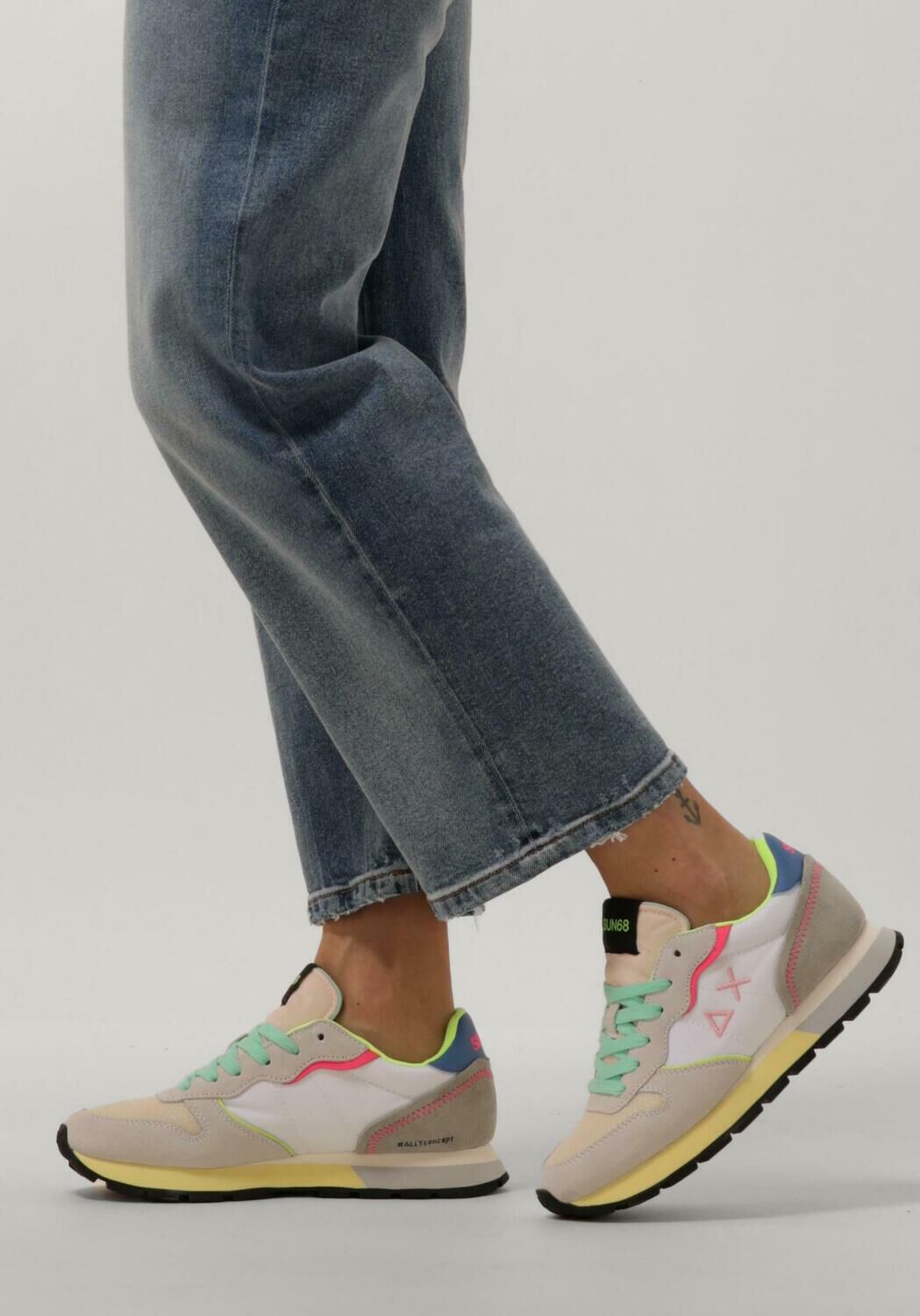 Witte SUN68 Lage sneakers ALLY COLOR EXPLOSION - large