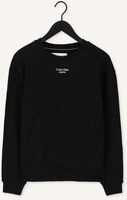 Zwarte CALVIN KLEIN Sweater STACKED LOGO CREW NECK Zwarte CALVIN KLEIN Sweater STACKED LOGO CREW NECK - medium