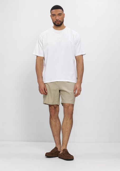 Beige WOODBIRD Korte broek WBBOMMY LINEN SHORTS - large