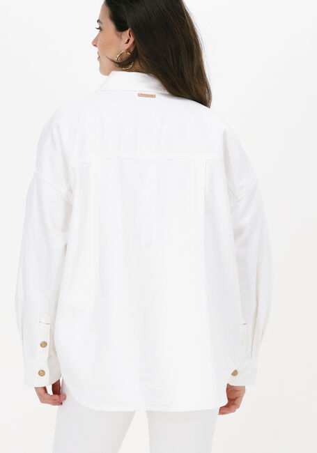 Witte SCOTCH & SODA Spijkerjas WHITE DENIM OVERSHIRT WITH WESTERN DETAILSDE - large