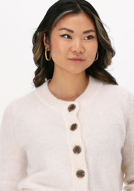 Ecru SELECTED FEMME Vest SIA LS KNIT CARDIGAN - large