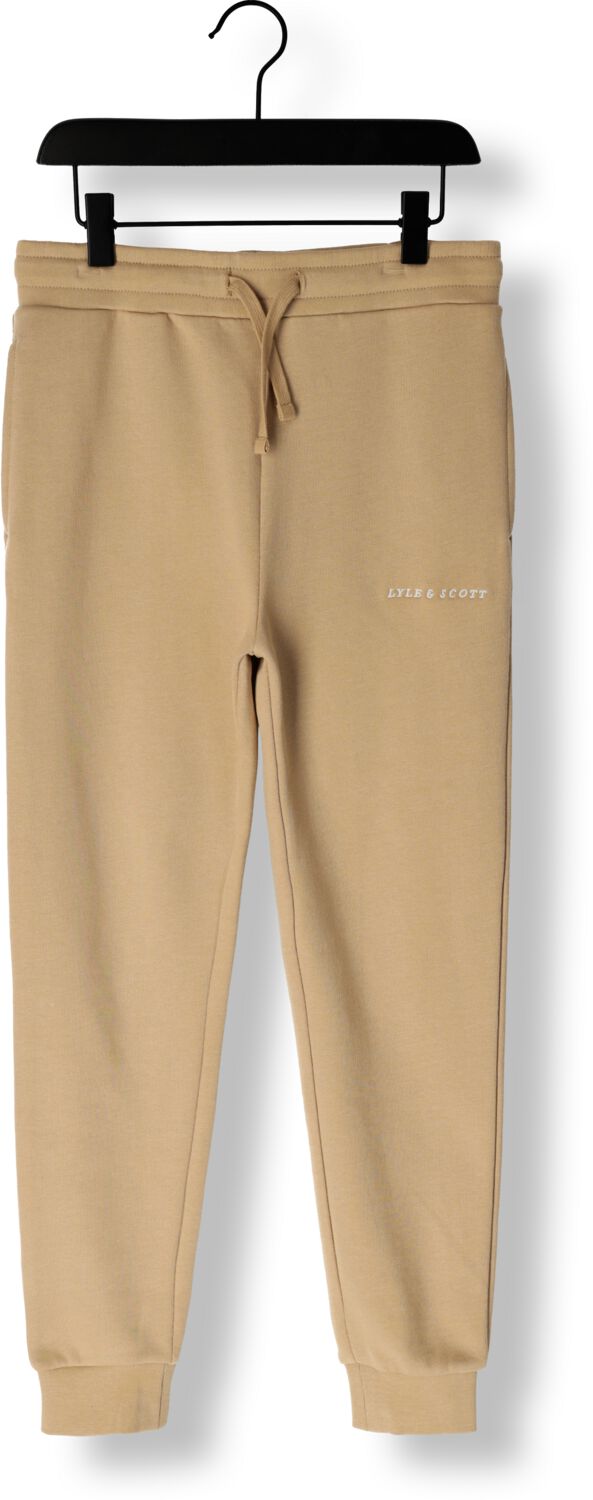 LYLE & SCOTT Jongens Broeken Script Embroidered Sweatpant Zand