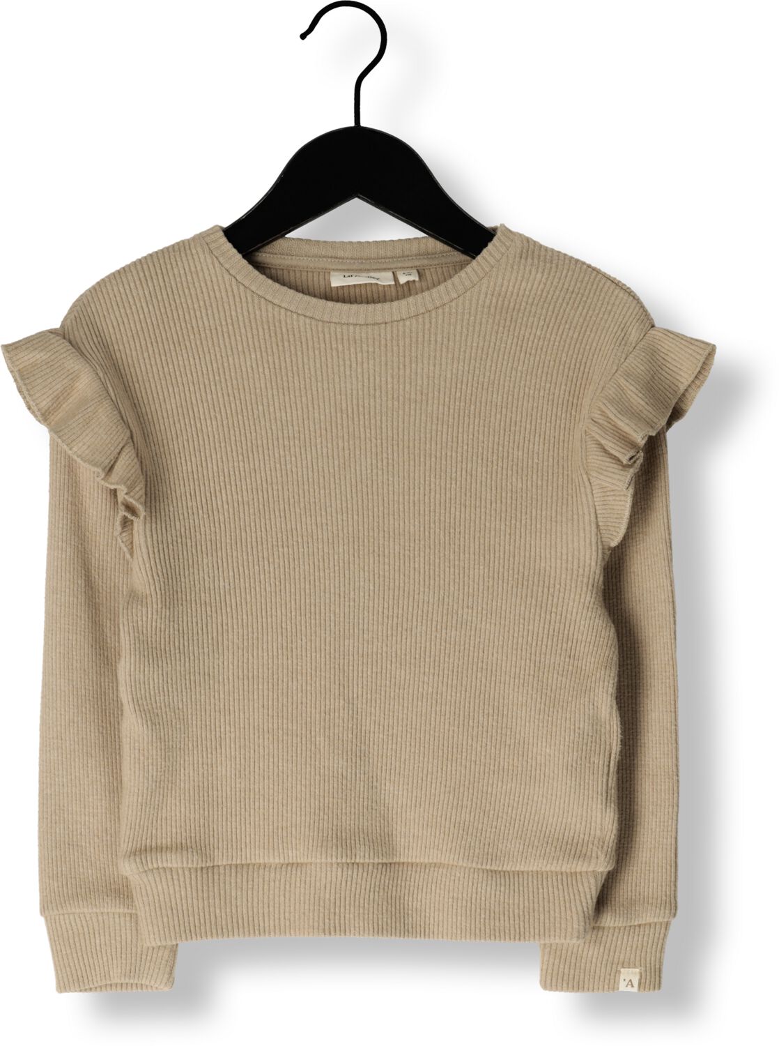 LIL' ATELIER MINI longsleeve NMFSOPHIA beige Meisjes Katoen Ronde hals 122 128