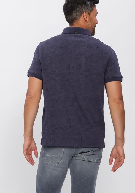 Blauwe PME LEGEND Polo JACQUARD JERSEY - large
