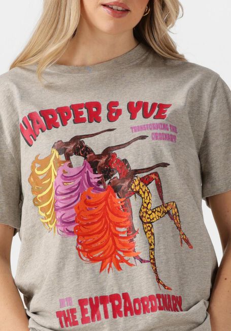 Grijze HARPER & YVE T-shirt EXTRAORDINARY-SS - large