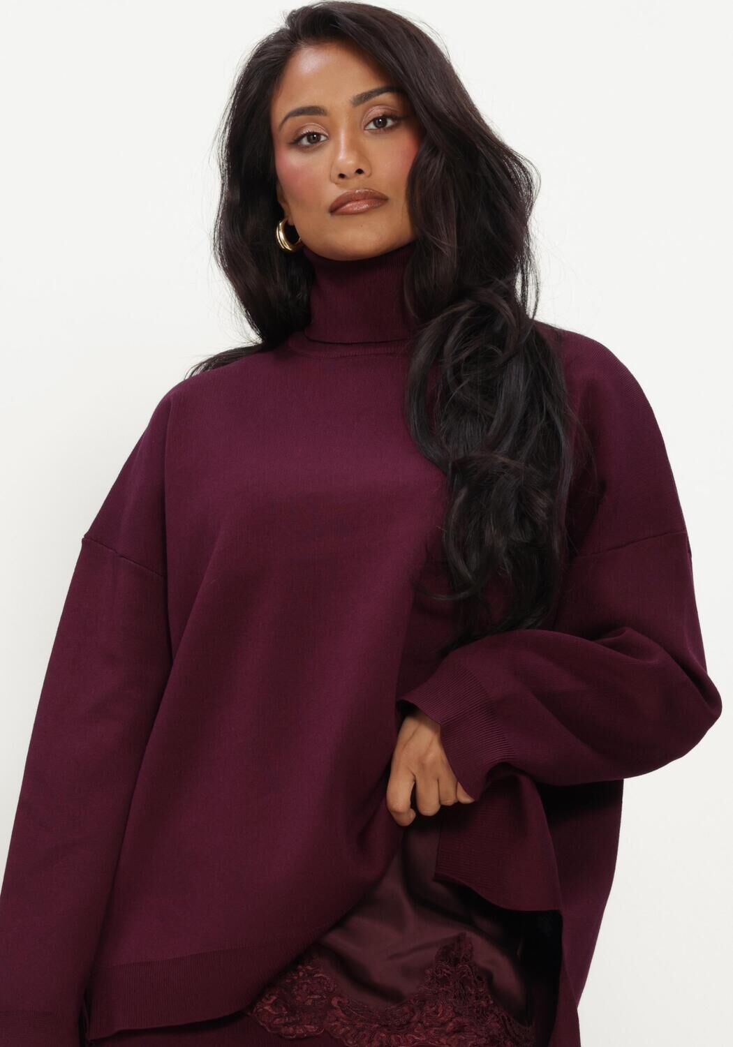 Bordeaux OMODA ATELIER Trui OM-DANA X QUINTY - large
