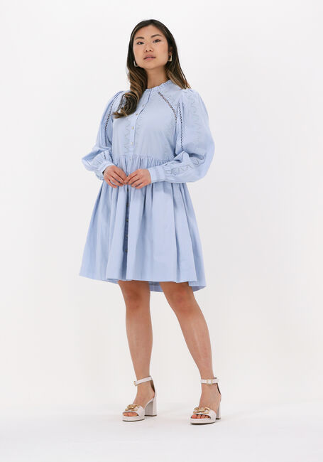 Blauwe Y.A.S. Mini jurk YASKENORA LS SHIRT DRESS - large