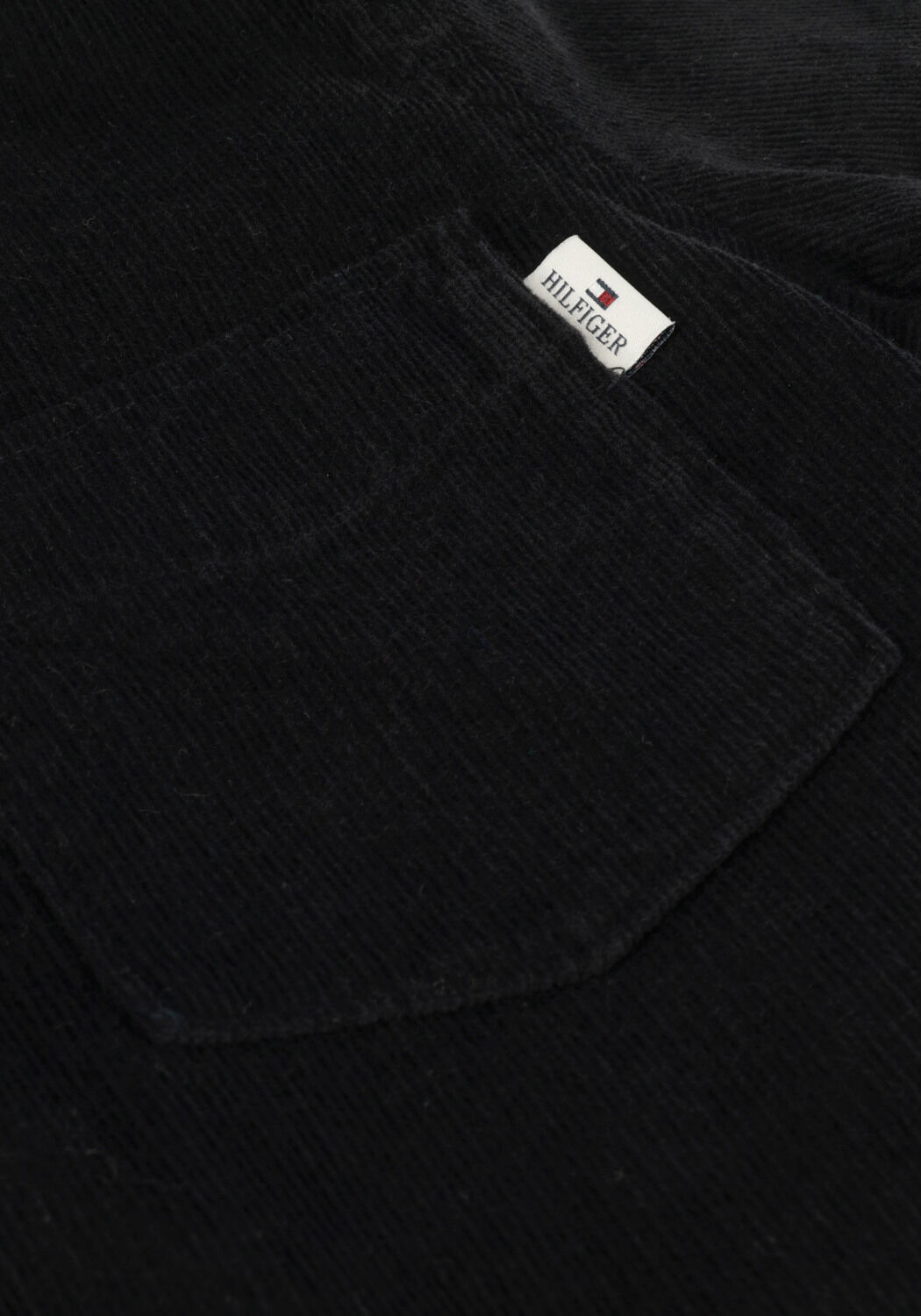 Zwarte TOMMY HILFIGER Casual overhemd STRETCH CORDUROY SHIRT - large
