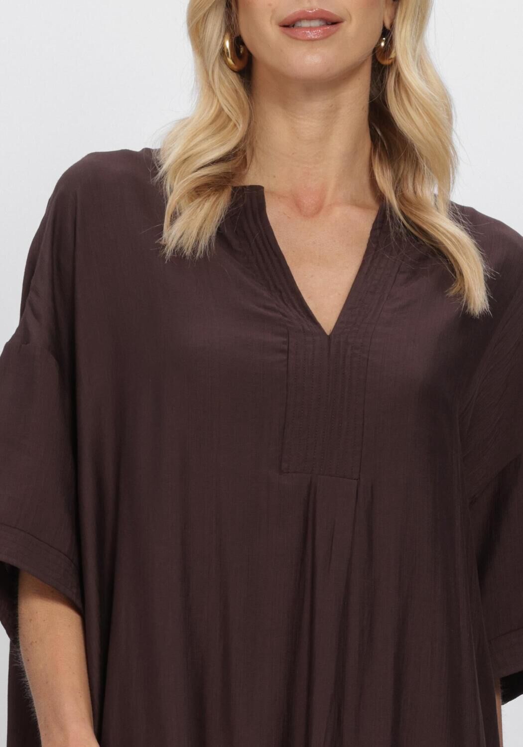 Bruine CO'COUTURE Maxi jurk HERACC TUNIC V-DRESS - large