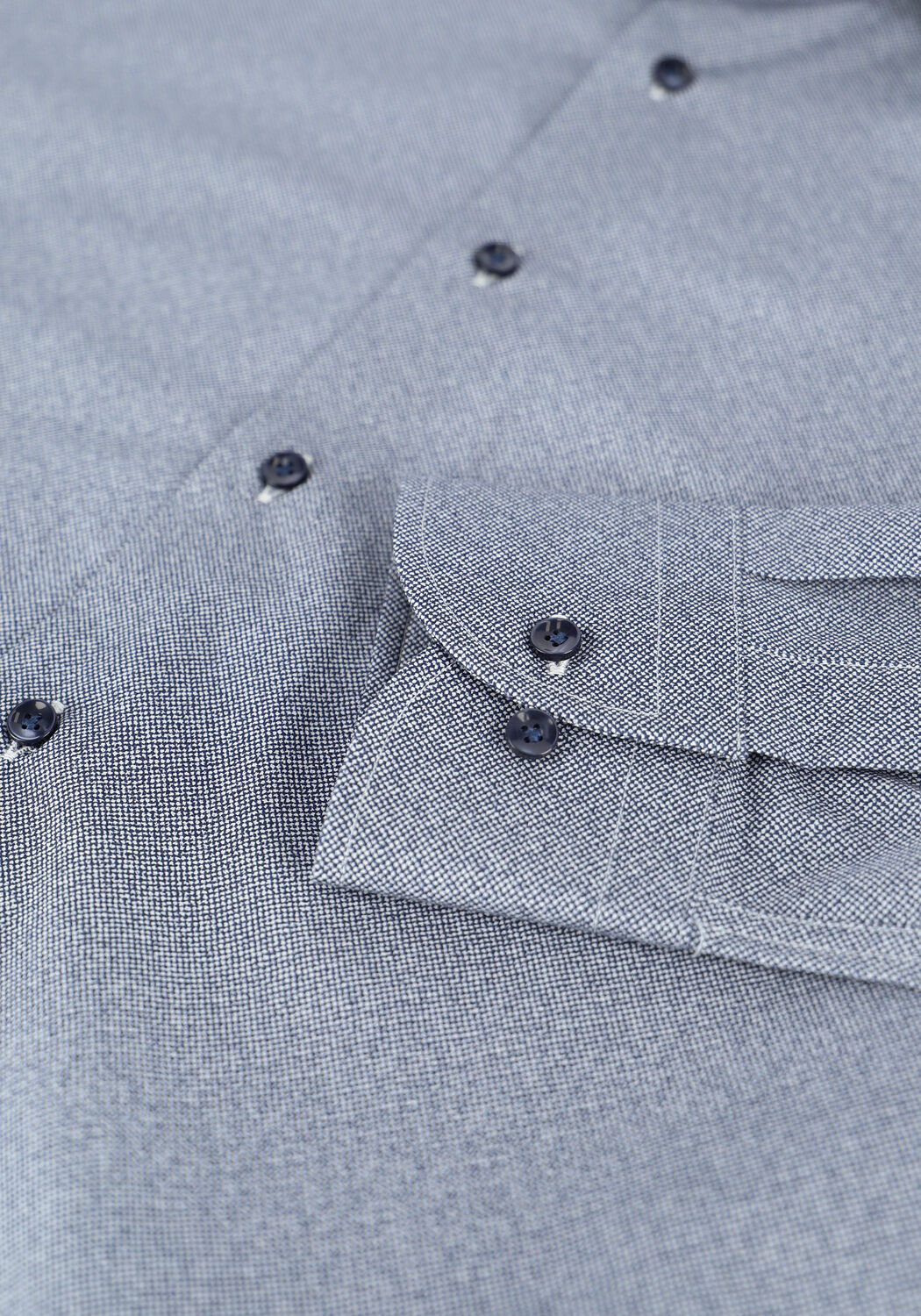 Blauwe PROFUOMO Klassiek overhemd HANDLEY - large