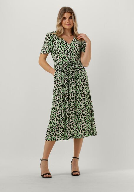 Groene OBJECT Midi jurk OBJISABELLA 2/4 DRESS - large