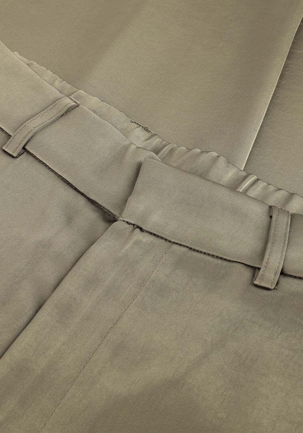 Groene NEO NOIR Wijde broek EMMETT HEAVY SATEEN PANTS - large