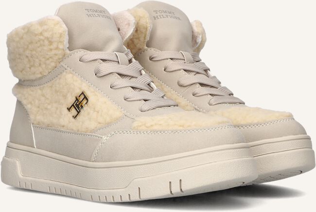 Beige TOMMY HILFIGER Hoge sneakers HIGH TOP LACE-UP Beige TOMMY HILFIGER Hoge sneakers HIGH TOP LACE-UP - large