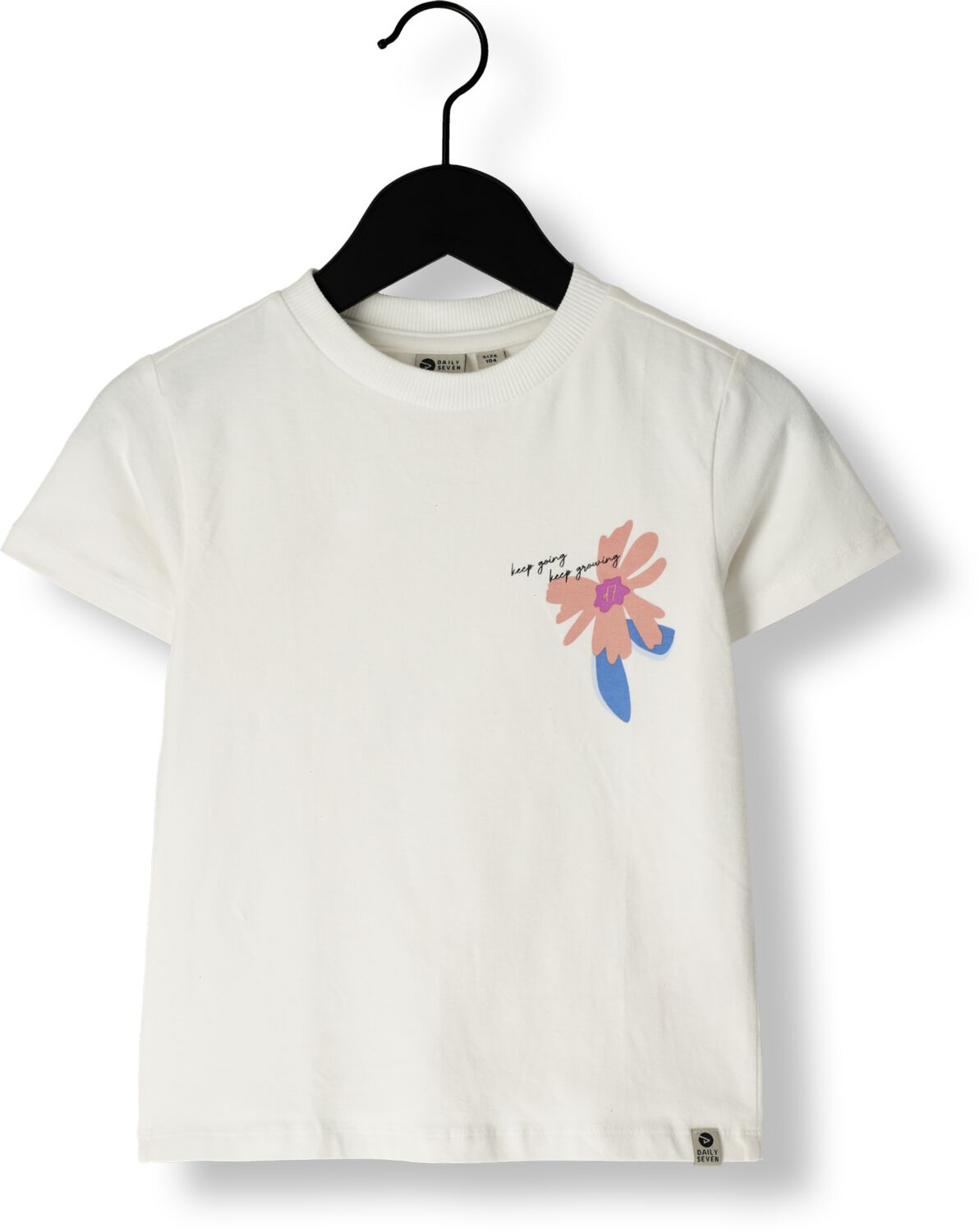 DAILY7 Meisjes Tops & T-shirts T-shirt Flower Artwork Wit