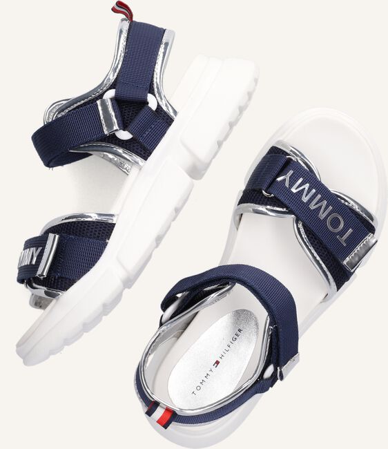 Blauwe TOMMY HILFIGER Platte sandalen 31047 Blauwe TOMMY HILFIGER Platte sandalen 31047 - large