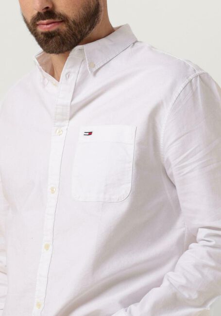 Witte TOMMY JEANS Klassiek overhemd TJM REG OXFORD SHIRT - large