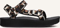 Zwarte TEVA Platte sandalen W MIDFORM UNIVERSAL - medium
