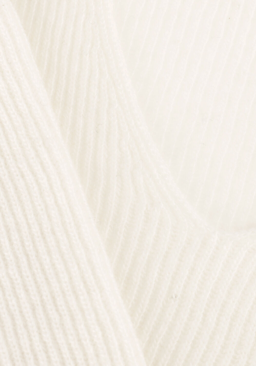 Ecru RESORT FINEST Trui V-NECK RIB KNIT - large