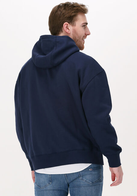 Donkerblauwe TOMMY JEANS Sweater TJM COLLEGE WASH HOODIE - large