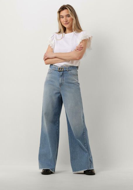 Blauwe TWINSET MILANO Straight leg jeans WOVEN TROUSERS - large