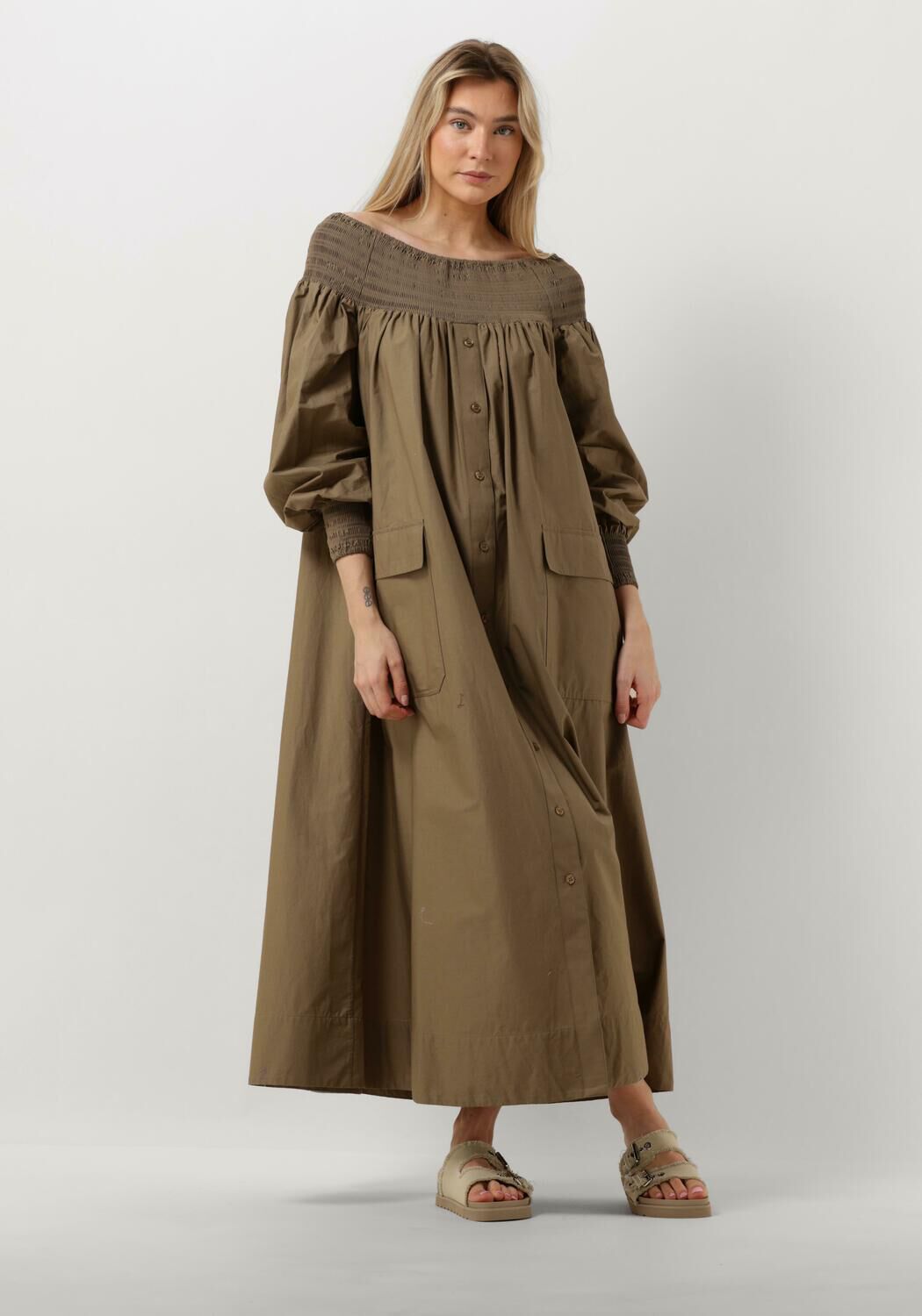 Mes Demoiselles Groene Maxi Jurk Parimar Green Dames