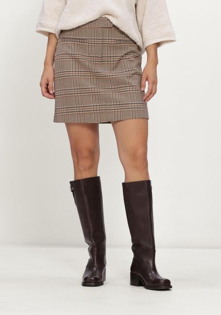 Beige SIMPLE Minirok WV-PL-AC-CHECK-26-3 - large