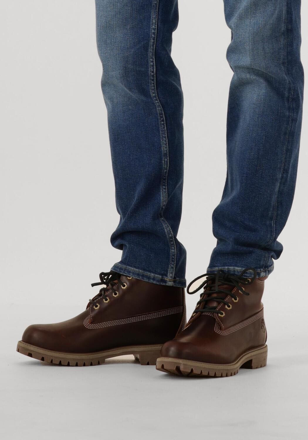 Bruine TIMBERLAND Veterboots PREM 6 IN LACE WATERPROOF BOOT WHEAT - large