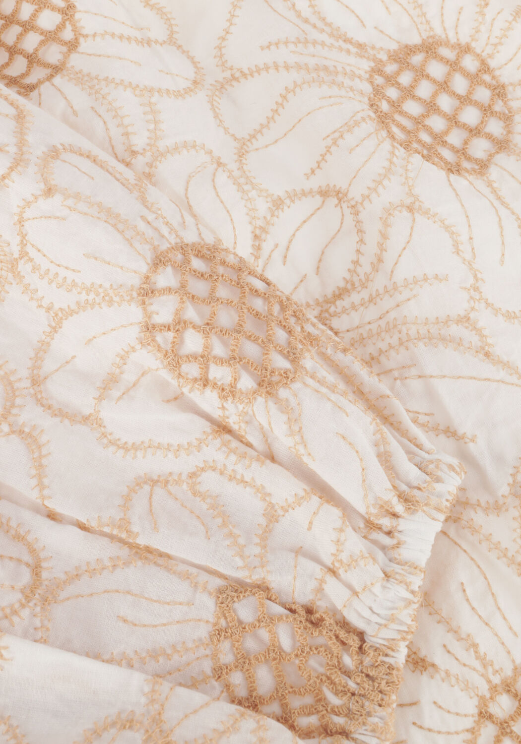 Witte SUMMUM Blouses LONGSLEEVE TOP FLOWER EMBROIDERY - large