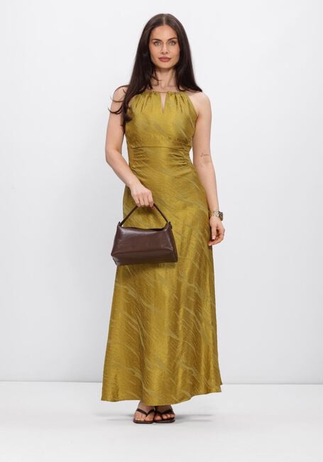 Gele Y.A.S. Maxi jurk YASWIMMA LONG HALTERNECK - large