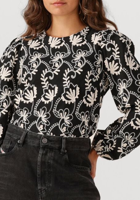 Zwarte OBJECT Top OBJMYA RE L/S TOP - large
