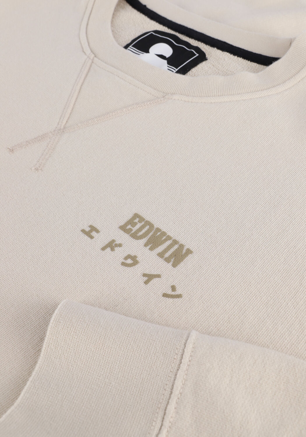 Groene EDWIN Sweater BASE CREW SWEAT - large