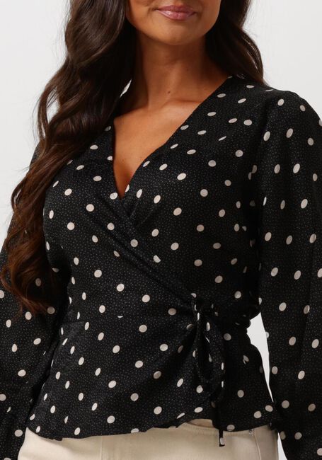 Zwarte NEO NOIR Blouses MERRY RETRO DOT BLOUSE - large