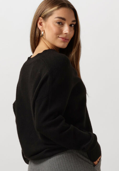 Zwarte SUMMUM Vest CARDIGAN WOOL ELASTANE BLEND KNIT - large